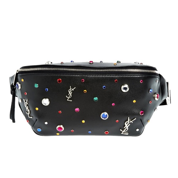 Saint Laurent Handbags - Saint Laurent Monogram Studded Leather Belt Bag